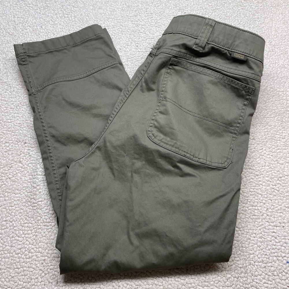 Colorado Clothing Pants Men 36x30 Olive Green Canvas Utility Straight Leg Pocket